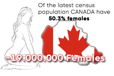 Number of females in Canada is very high, so you still have problem landing one night stand ...?